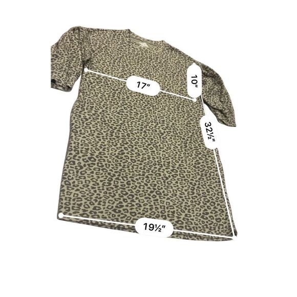 Time Tru Cheetah Shirt Dress size M - Picture 3 of 8